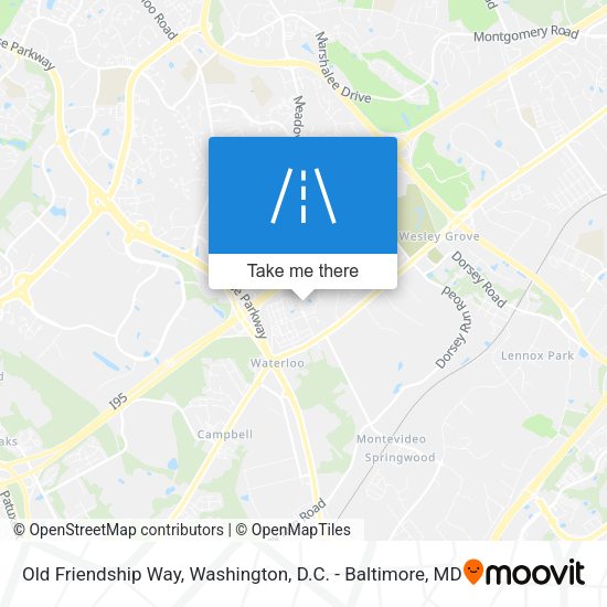 Old Friendship Way map