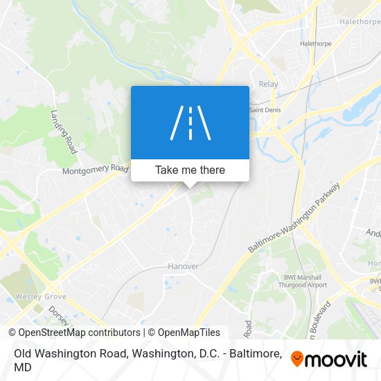 Old Washington Road map