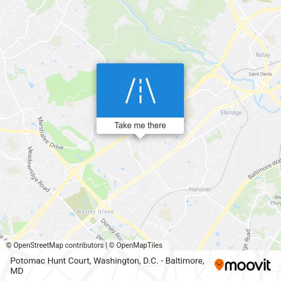 Mapa de Potomac Hunt Court