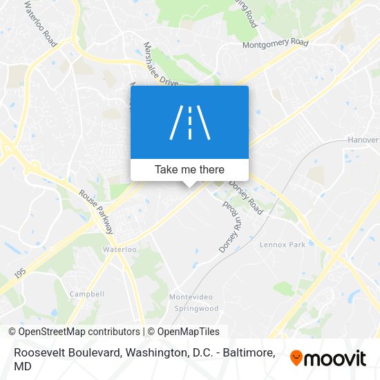 Roosevelt Boulevard map