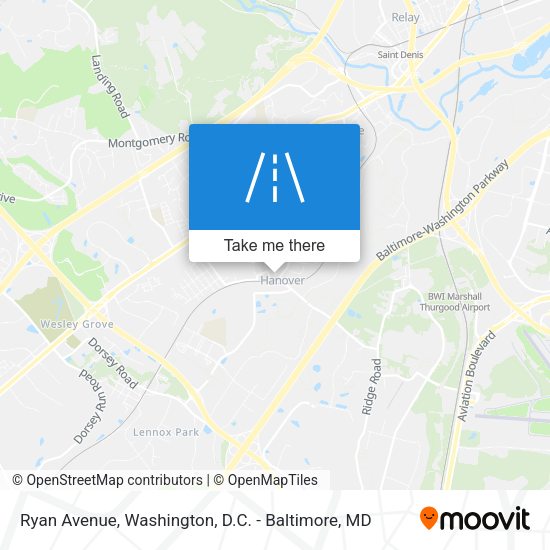 Ryan Avenue map