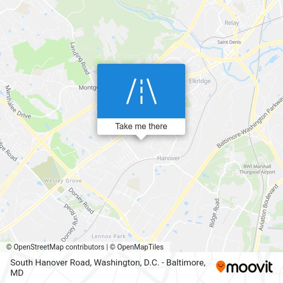 South Hanover Road map