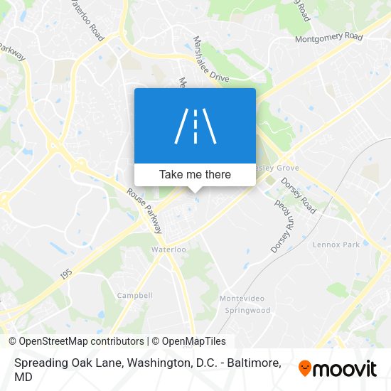 Mapa de Spreading Oak Lane