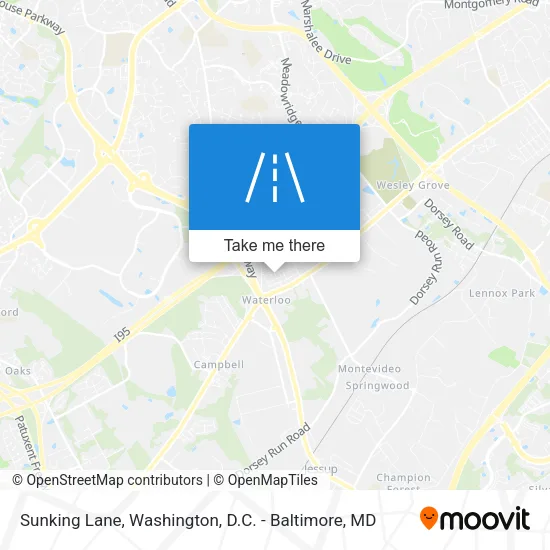 Sunking Lane map