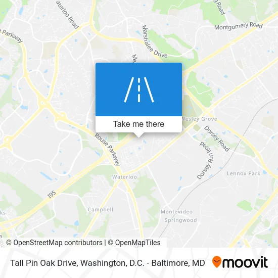 Tall Pin Oak Drive map