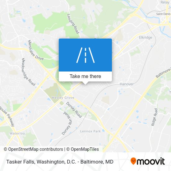 Tasker Falls map