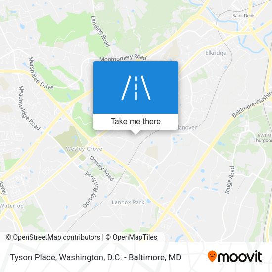 Mapa de Tyson Place