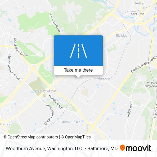 Mapa de Woodburn Avenue