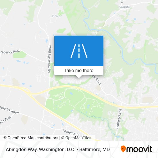 Abingdon Way map