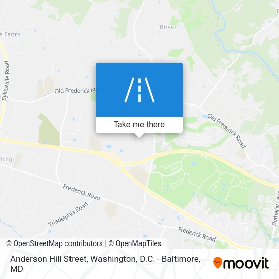 Anderson Hill Street map