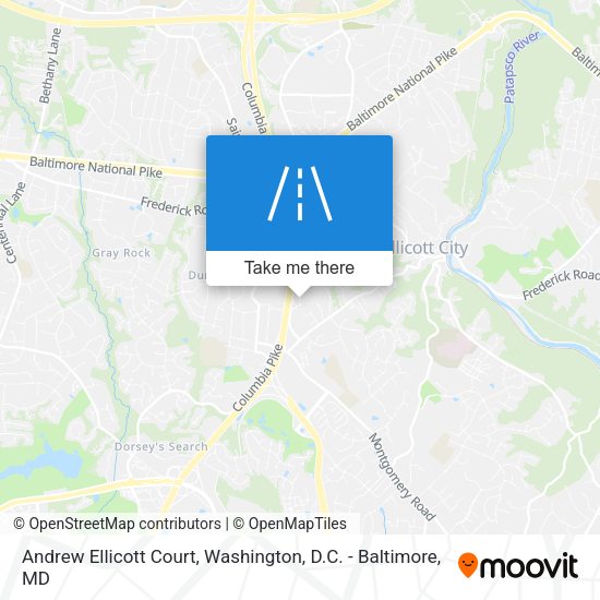 Mapa de Andrew Ellicott Court