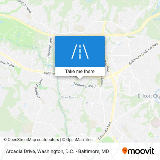 Arcadia Drive map