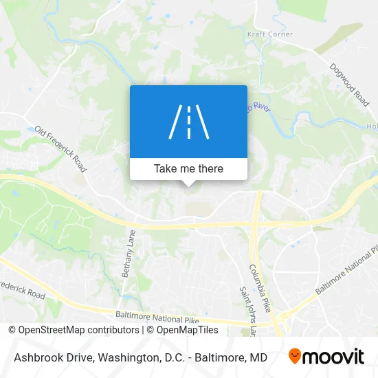 Ashbrook Drive map