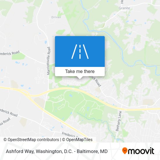 Ashford Way map