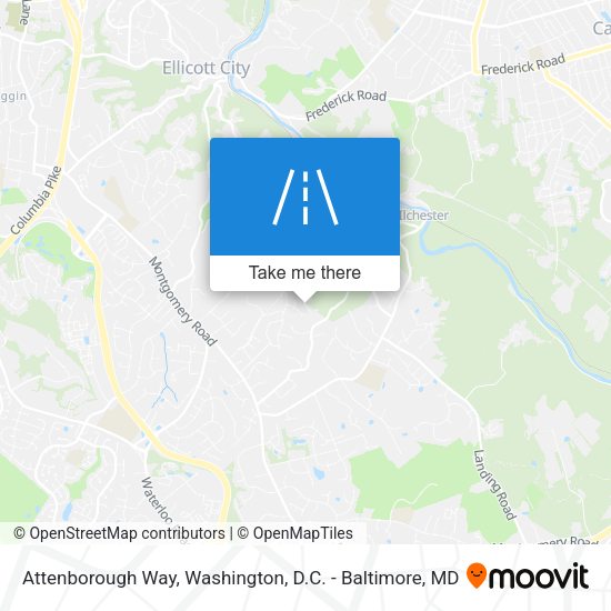 Mapa de Attenborough Way