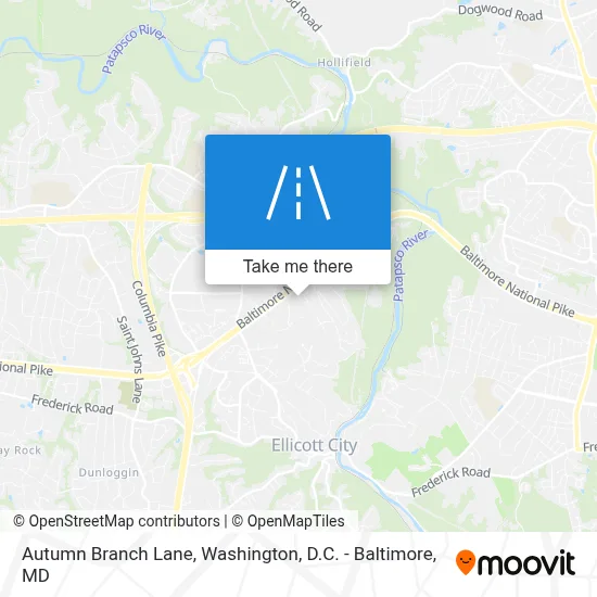 Autumn Branch Lane map