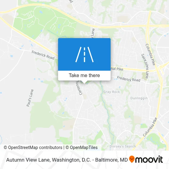 Autumn View Lane map