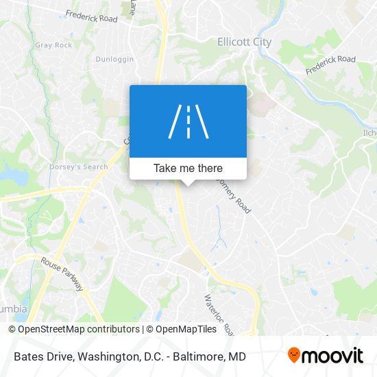 Bates Drive map
