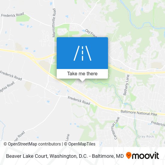 Mapa de Beaver Lake Court