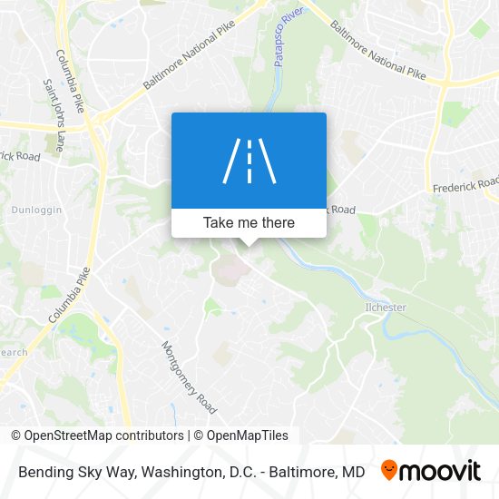 Bending Sky Way map