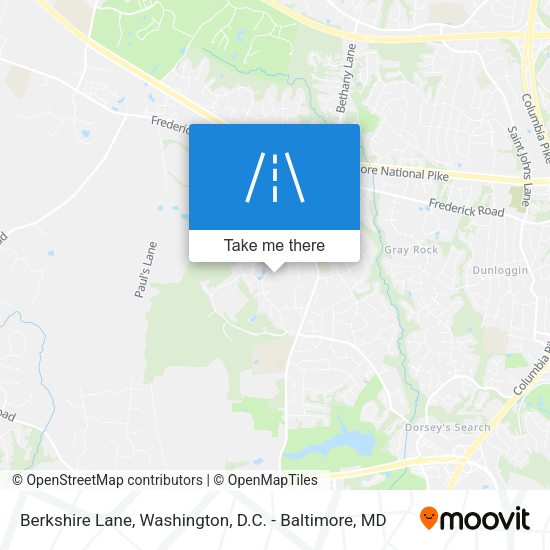 Berkshire Lane map