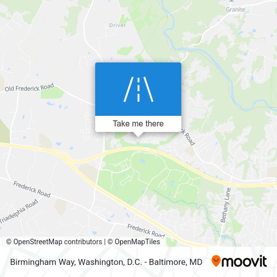 Mapa de Birmingham Way
