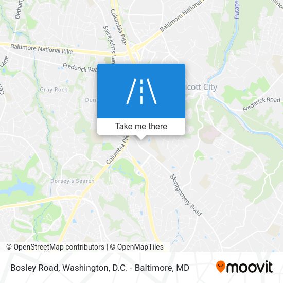 Mapa de Bosley Road
