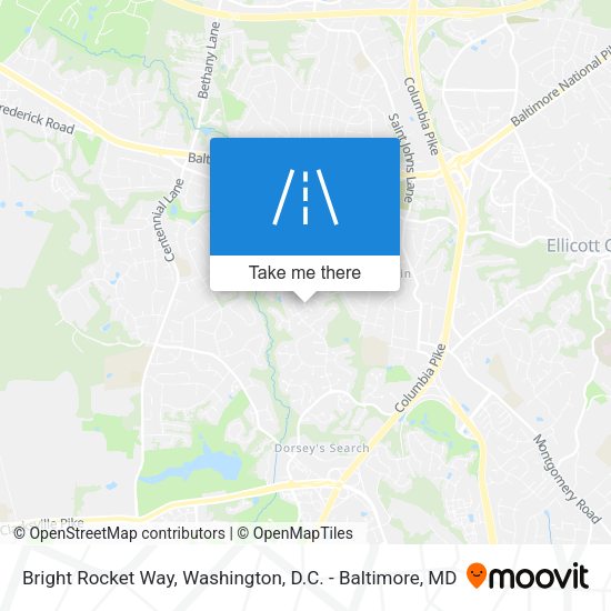 Mapa de Bright Rocket Way