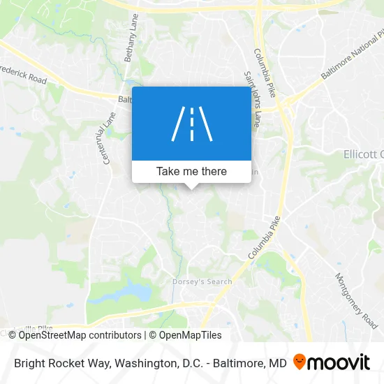 Bright Rocket Way map