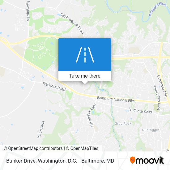 Bunker Drive map