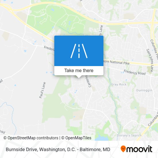 Burnside Drive map