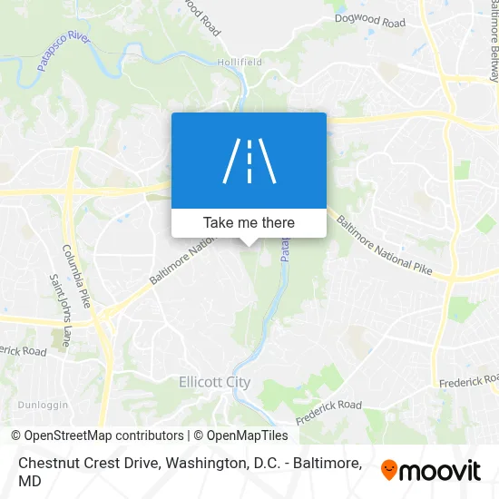 Chestnut Crest Drive map