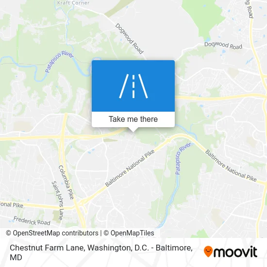 Chestnut Farm Lane map