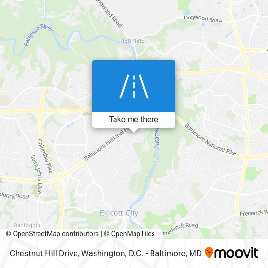 Chestnut Hill Drive map