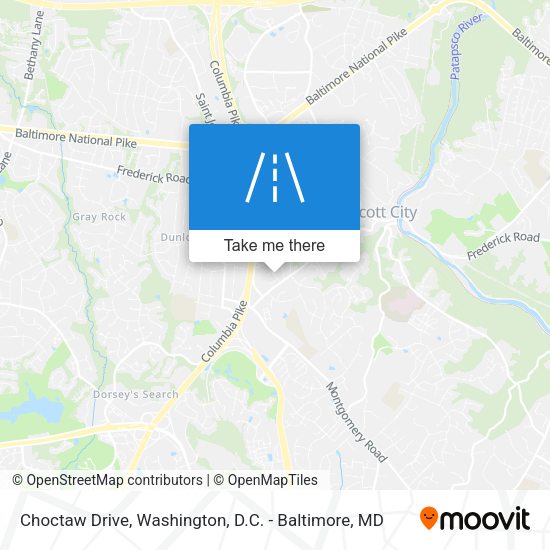Choctaw Drive map