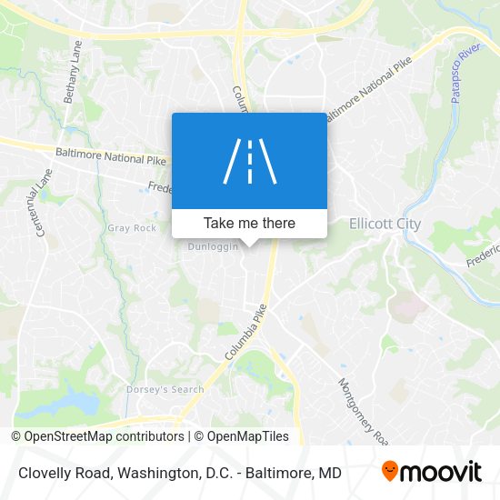 Mapa de Clovelly Road