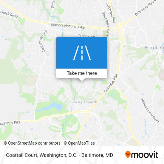 Coattail Court map