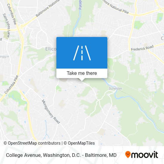 College Avenue map