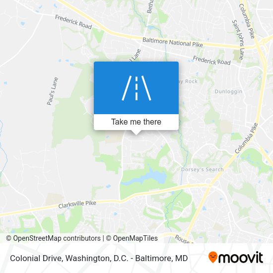 Colonial Drive map