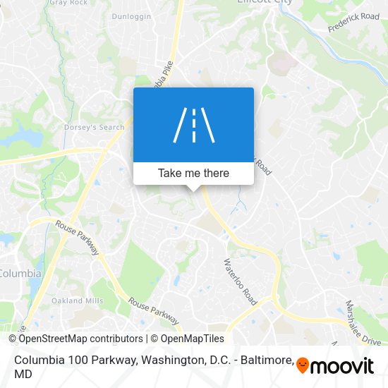 Mapa de Columbia 100 Parkway