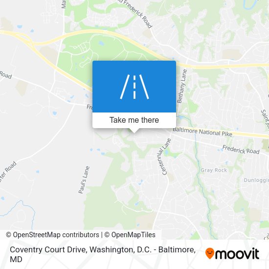 Mapa de Coventry Court Drive