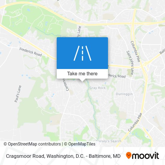 Cragsmoor Road map