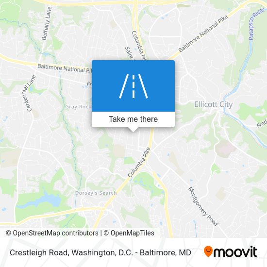 Mapa de Crestleigh Road