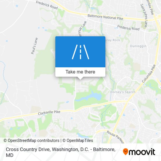 Cross Country Drive map