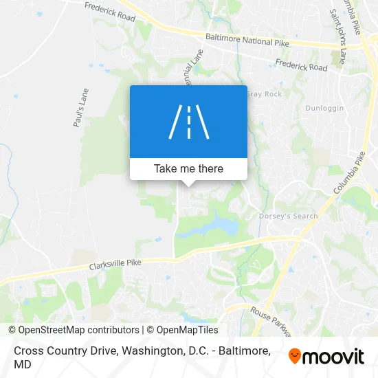 Cross Country Drive map