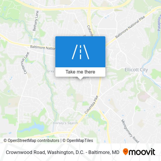 Crownwood Road map