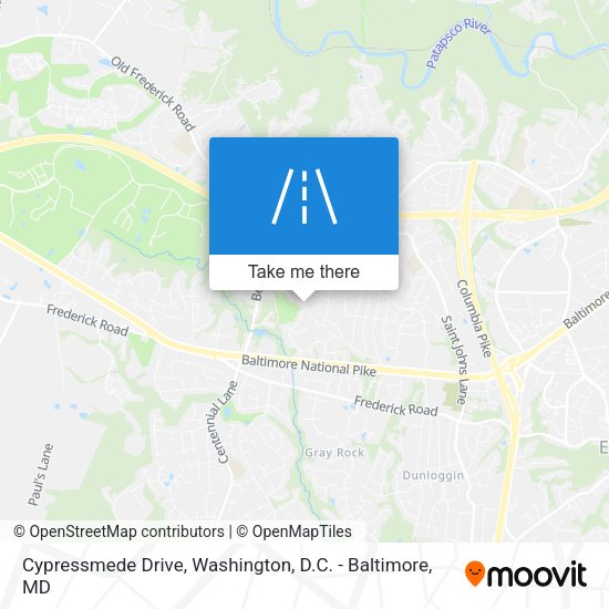 Cypressmede Drive map