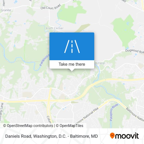 Mapa de Daniels Road