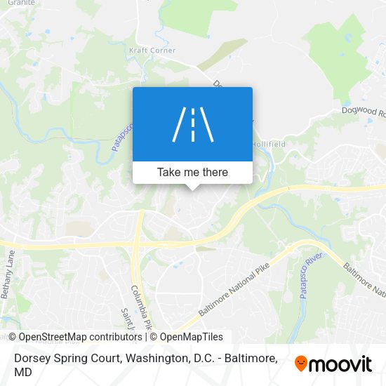 Mapa de Dorsey Spring Court