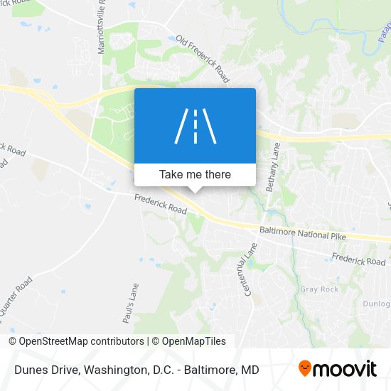 Dunes Drive map